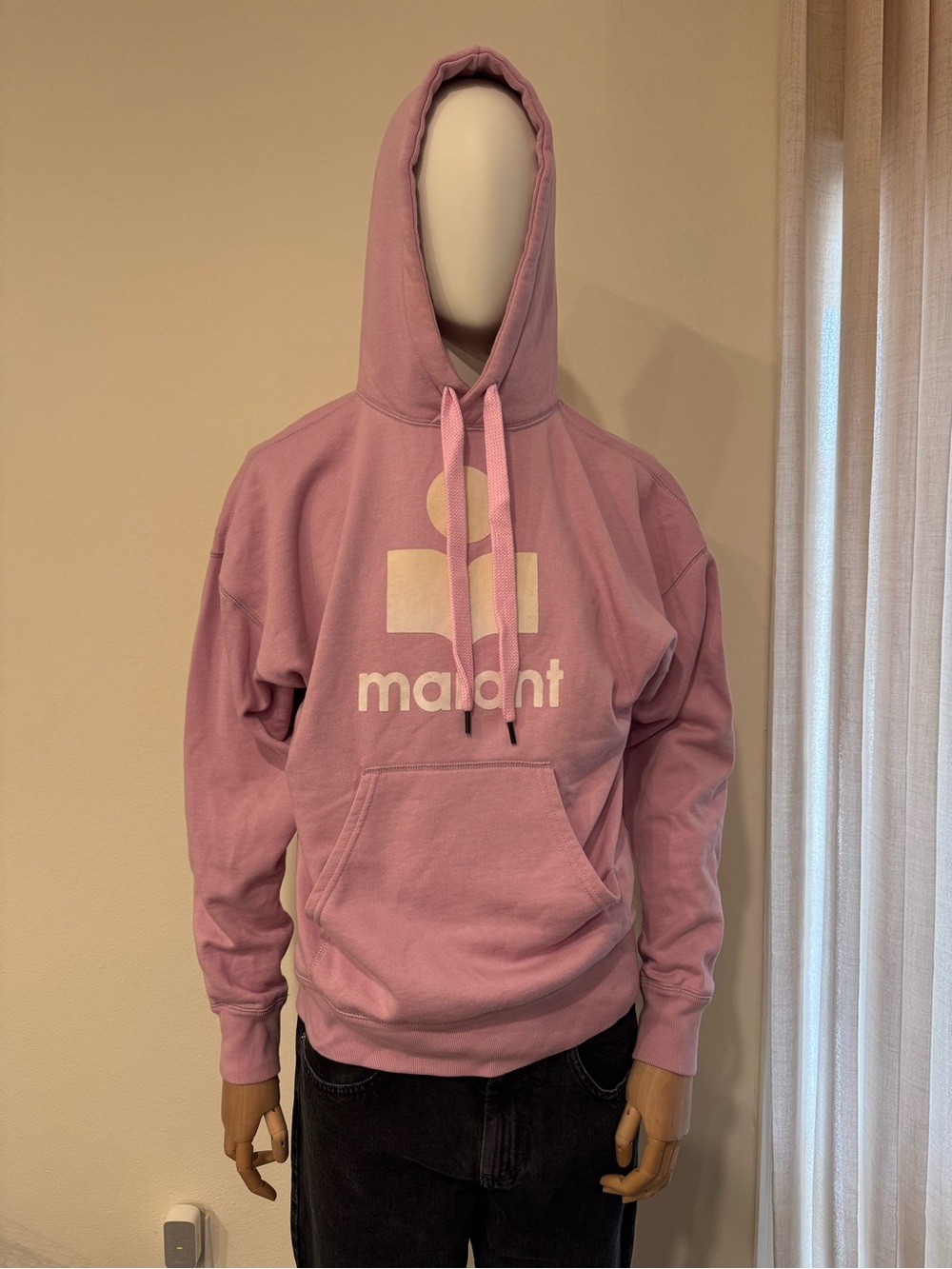 Isabel Marant Dusty Pink Logo Crewneck Hoodie